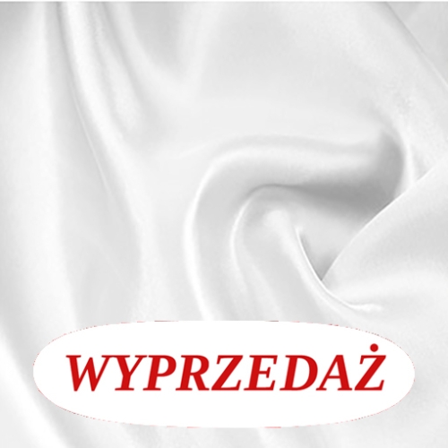 Wyprzedaż prześcieradło Satynowe Atłas bez gumki 220x200- Białe